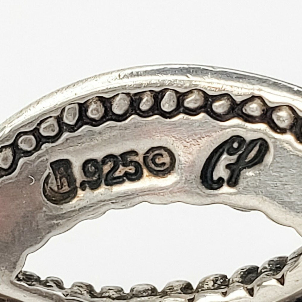 Carolyn Pollack Relios Agate Sterling Silver 925 Cuff Bracelet Stunning Design - Picture 6 of 7
